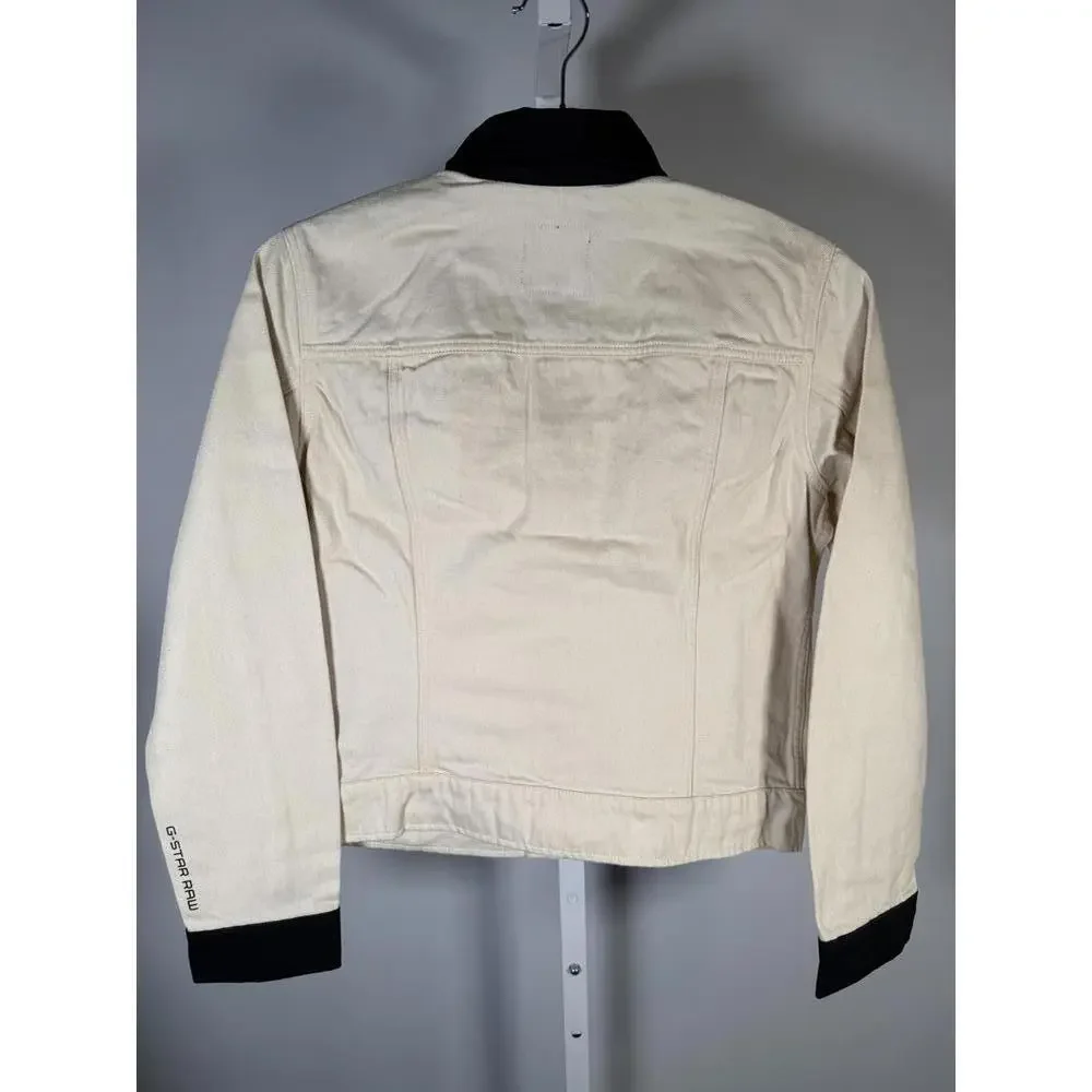 NWT G-Star RAW Arc 3D Denim Jacket Women’s Ecru Raw Denim Size XS - Picture 8 of 11